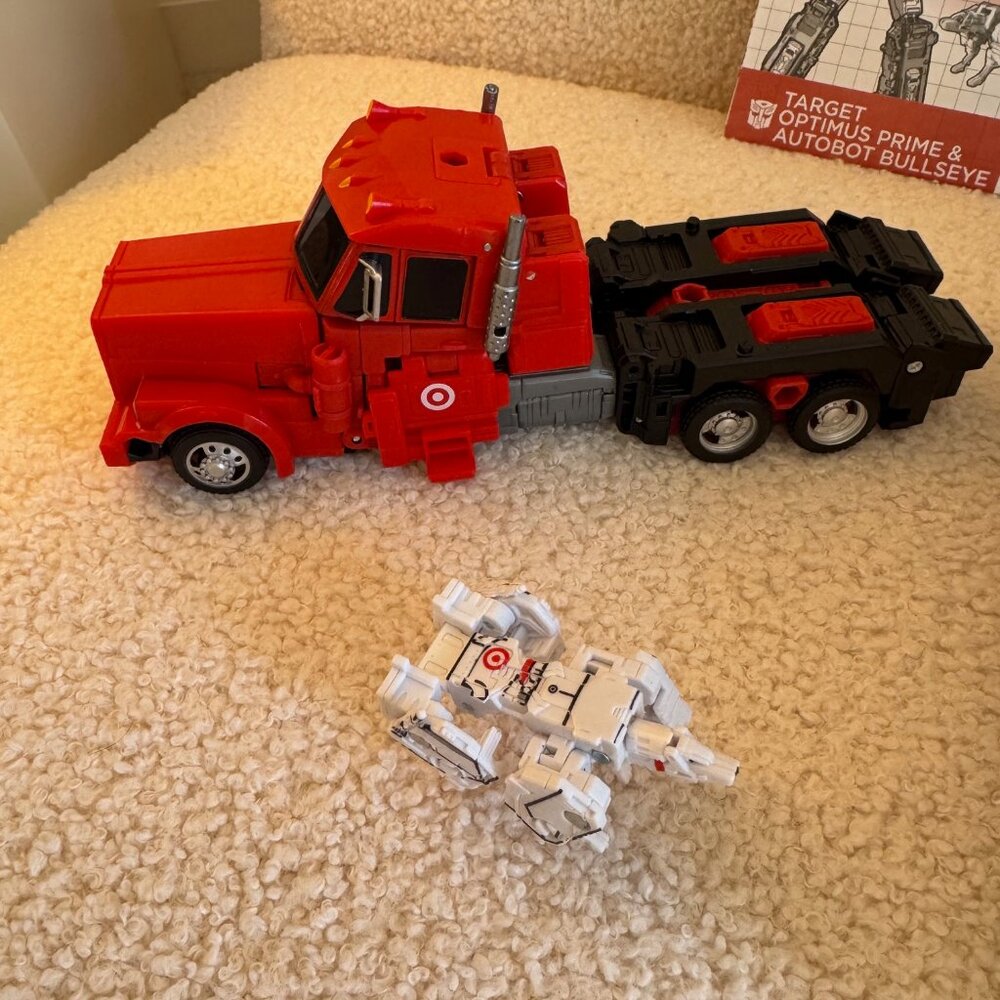 Transformers Target Optimus Prime and Autobot Bullseye Action Figure Set - Picture 7 of 12